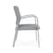 Lesro Newport Wide Guest Chair Metal Frame, Silver, RS Fog Upholstery NP1201 - alternate 2